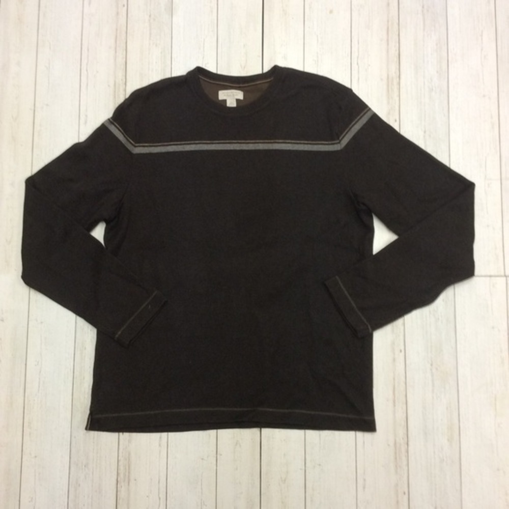 Banana Republic Men’s Brown Casual Classic Crewneck Long Sleeve Sweater - Picture 3 of 10